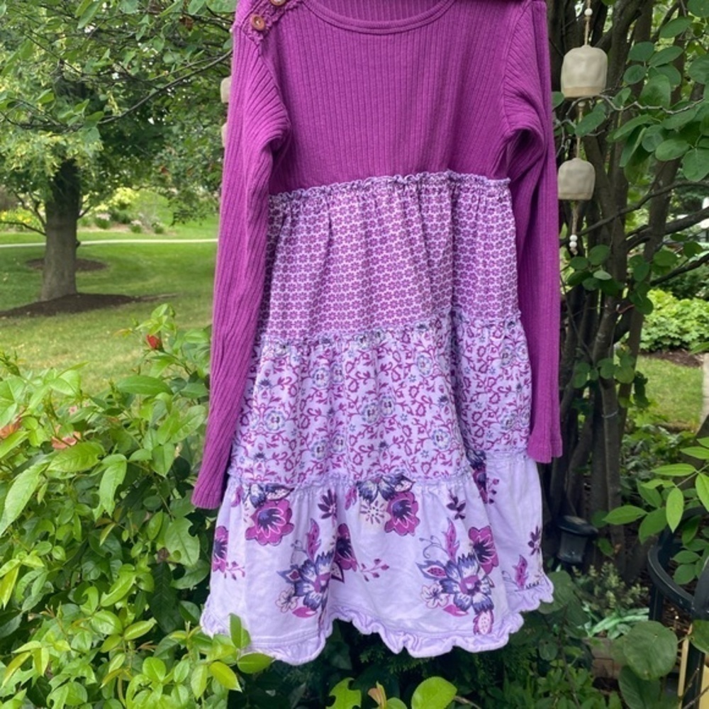 Naartije Kids Purpletiered Dress